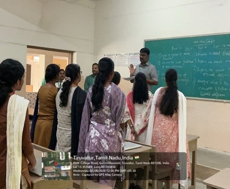 A faculty member addresses newly elected office bearers in a classroom