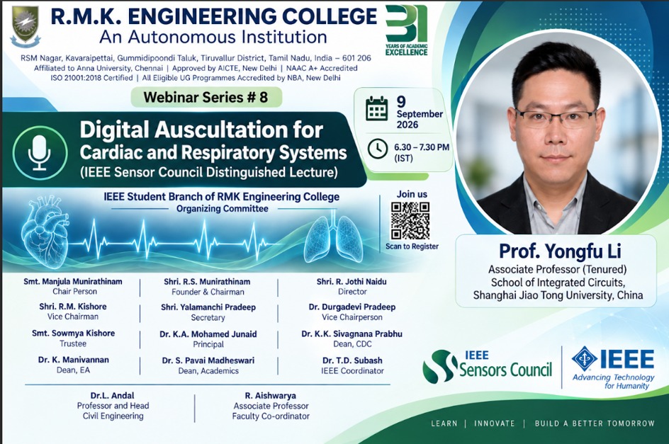 Poster: Weekly Webinar #8 — Digital Auscultation for Cardiac and Respiratory Systems